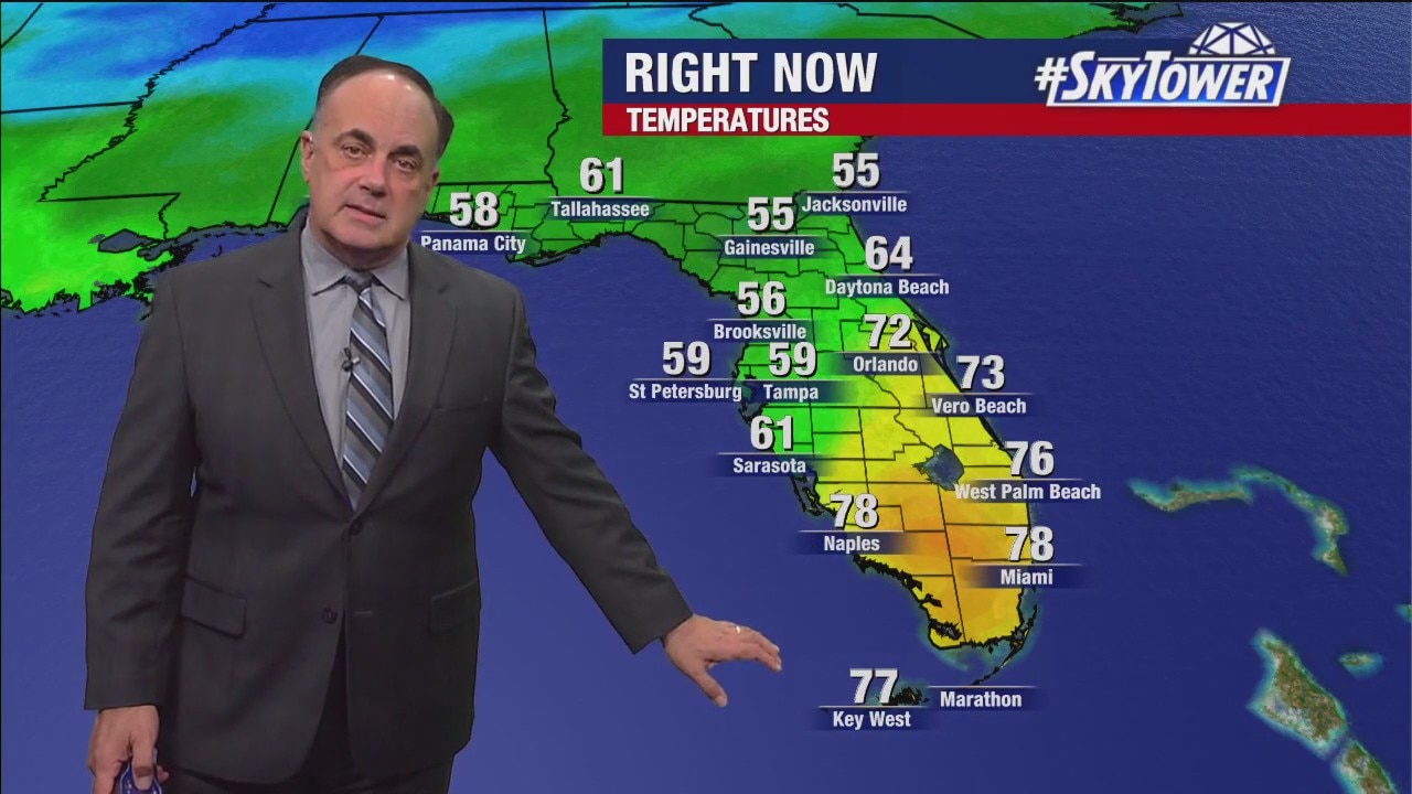 Warm up from cooler temperatures coming