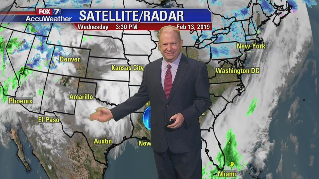 Evening weather forecast for 2/13/19