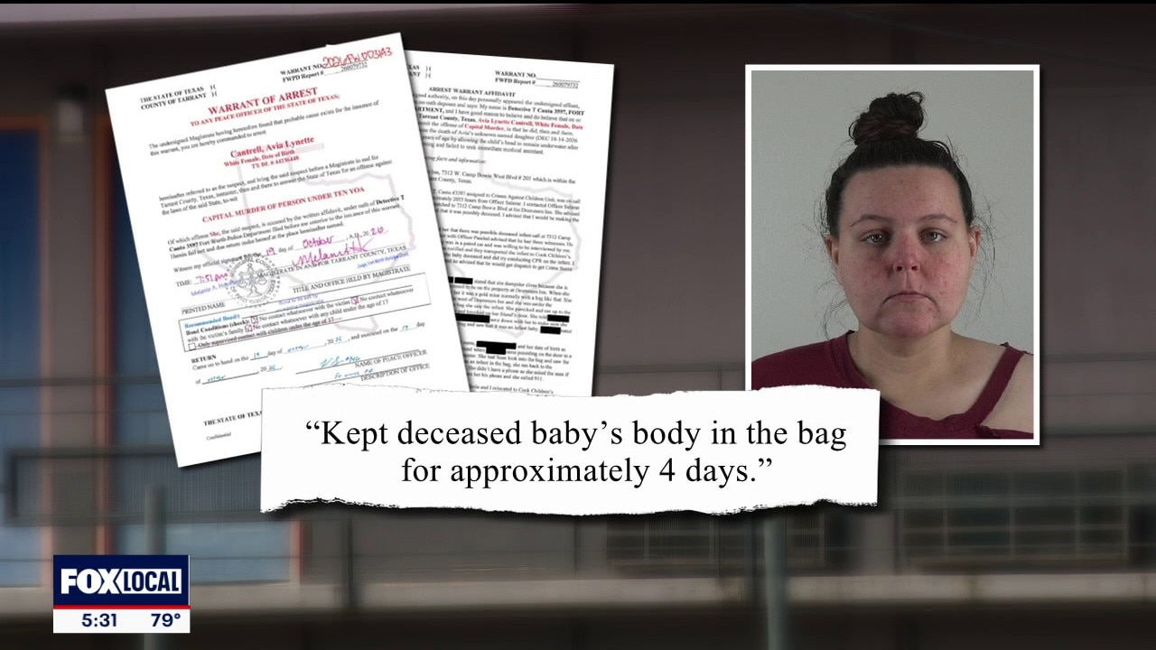 Woman charged with murder for Fort Worth infant death