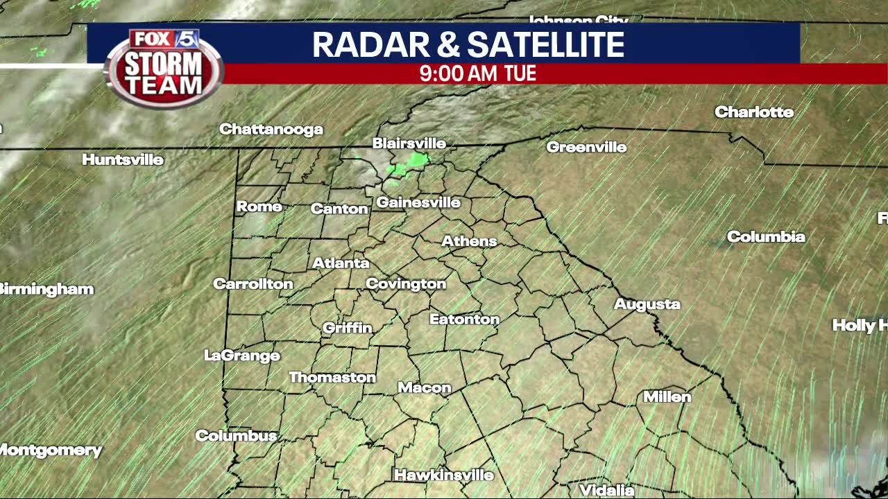 Tuesday midday forecast