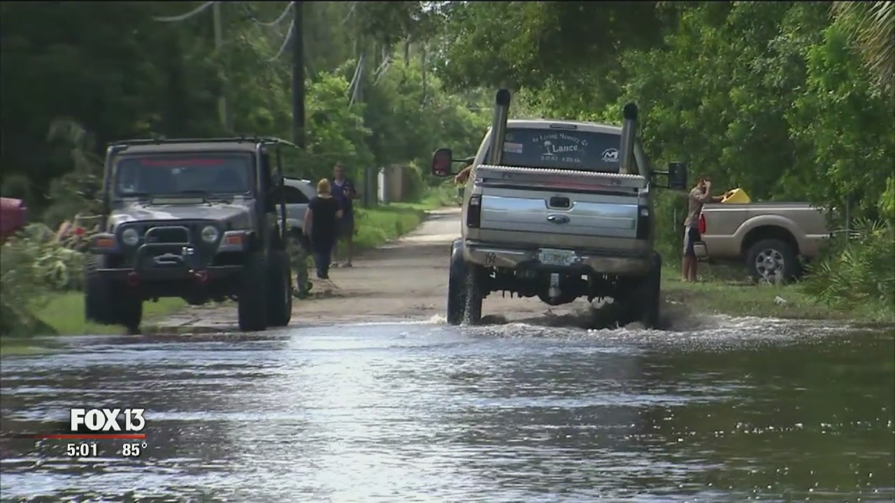 Anclote River flooding impacts homes