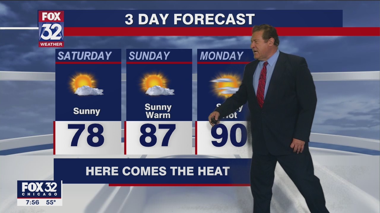 Saturday morning forecast for Chicagoland on May 28