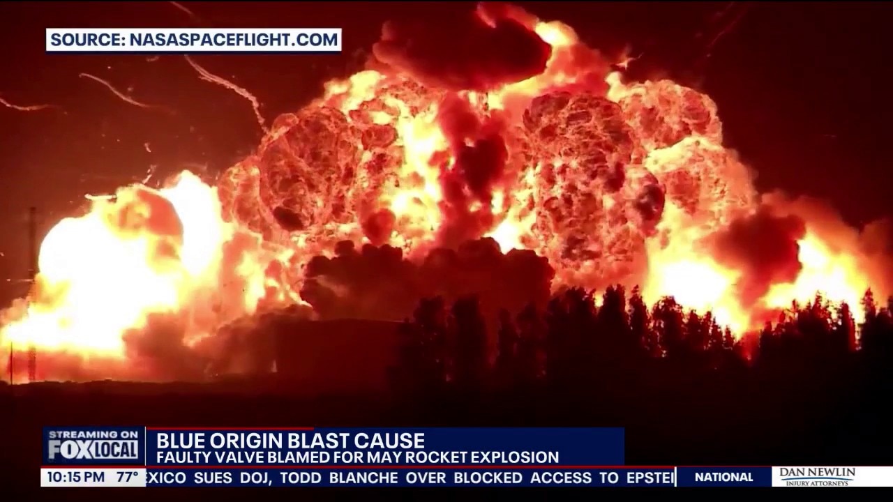 Blue Origin identifies cause of New Glenn launch pad explosion