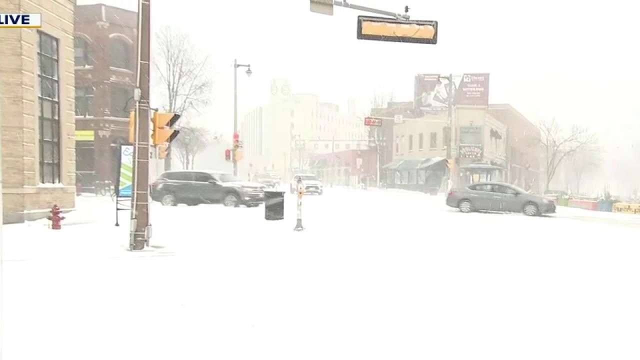 Winter storm conditions on Milwaukee's east side