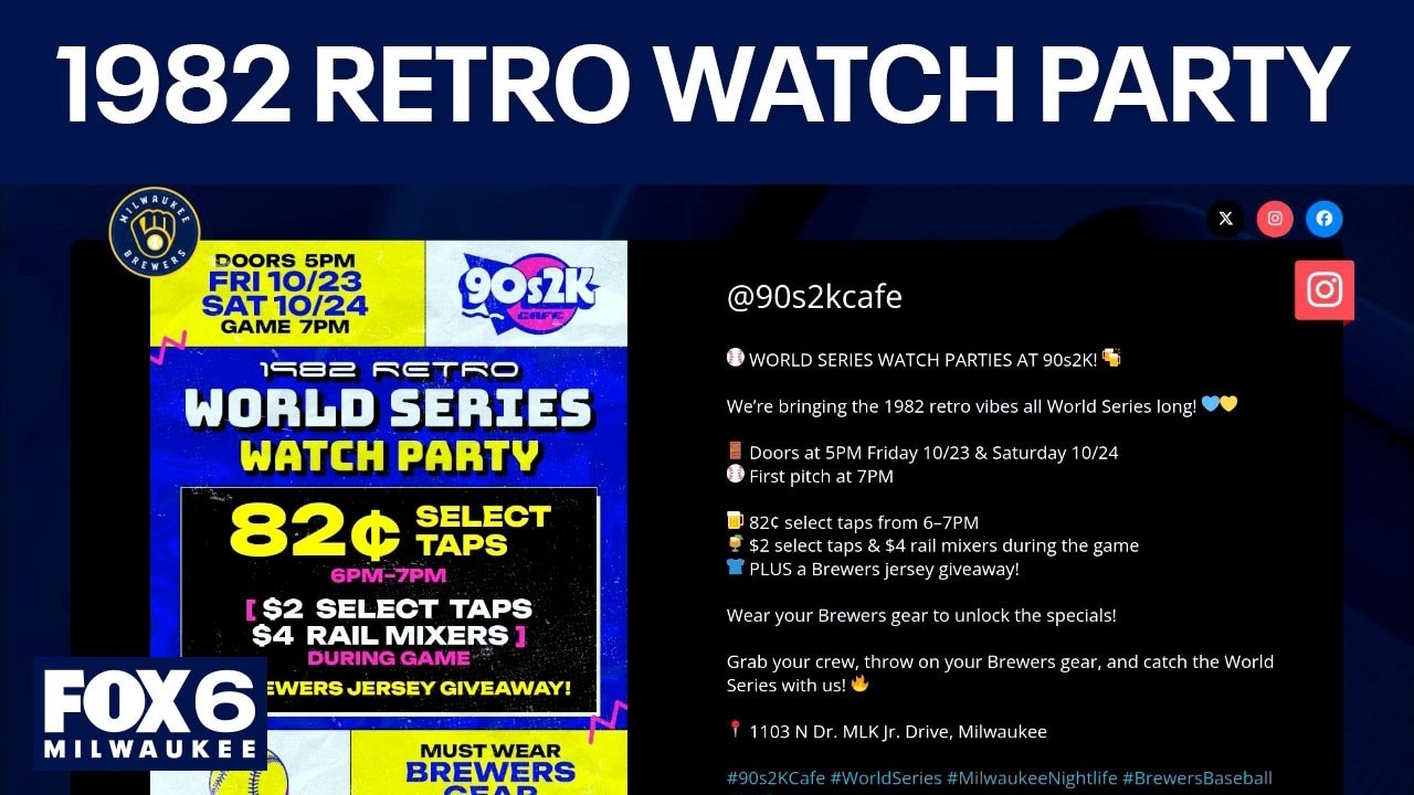 World Series: Milwaukee cafe hosts 1982 Retro Watch Party