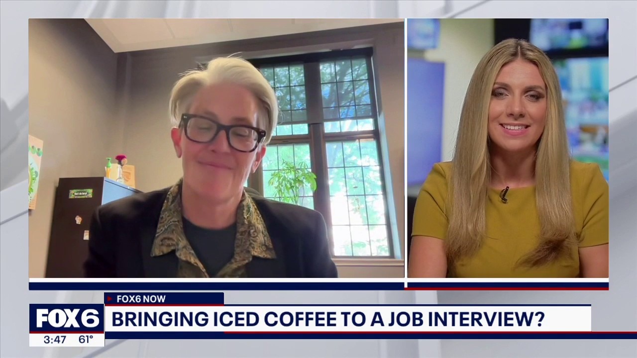Bringing iced coffee to a job interview