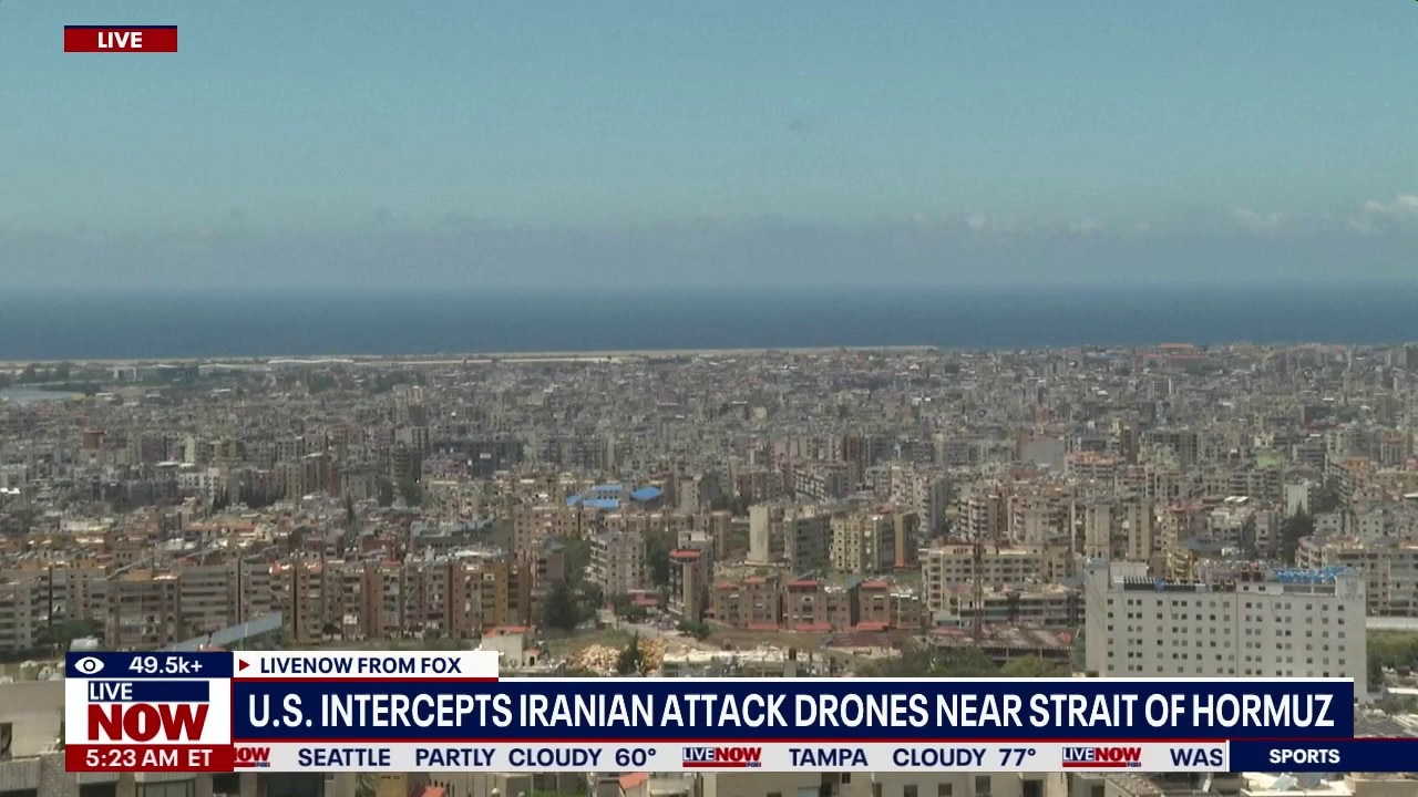 US intercepts Iranian drones near Strait of Hormuz