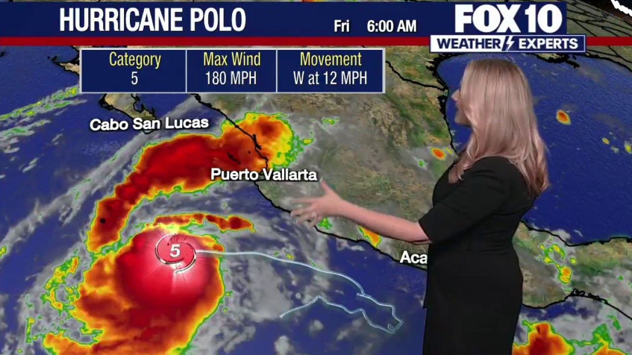 Tracking Hurricane Polo and Arizona rain potential
