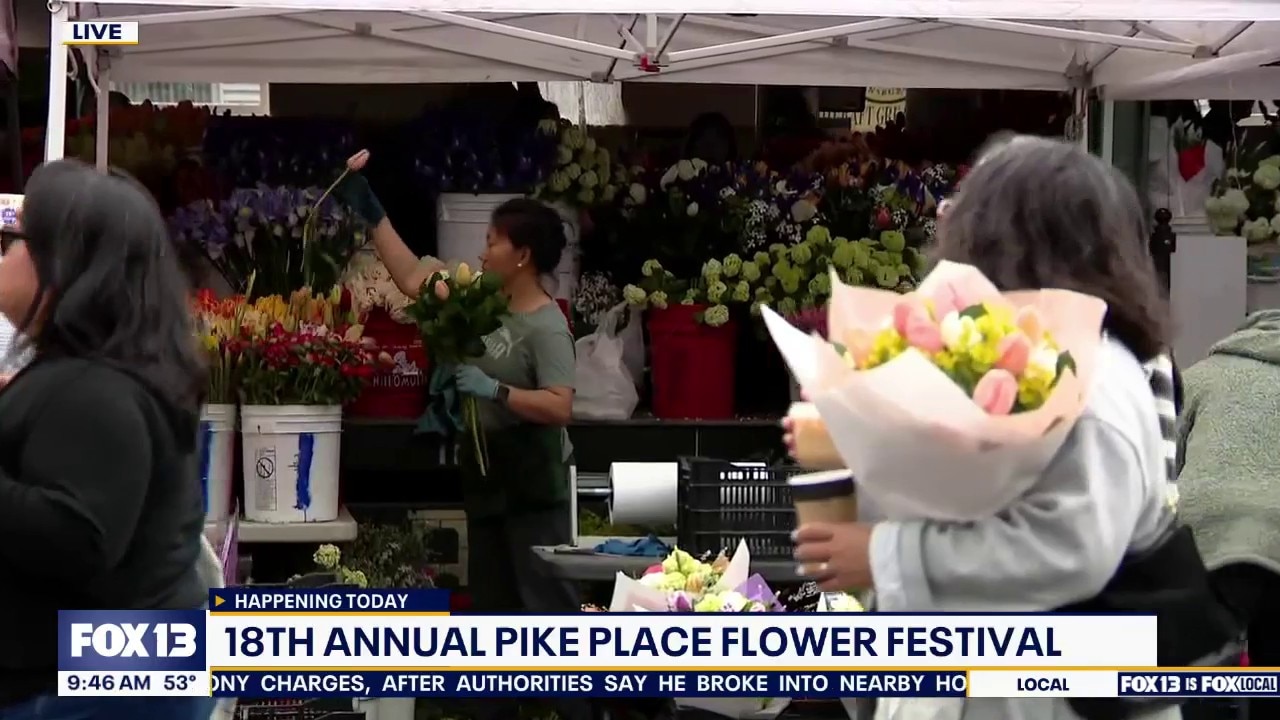 Pike Place flower festival kicks for Mother's Day