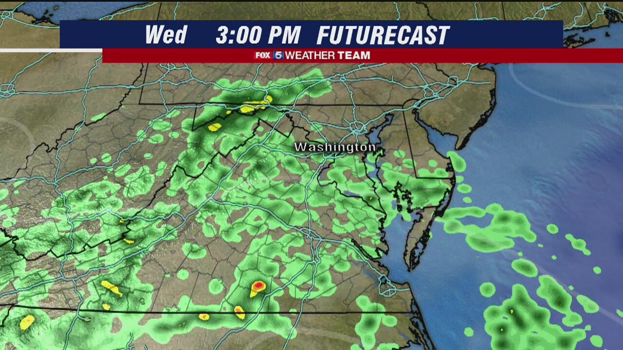 FOX 5 afternoon Weather forecast for Wednesday, June 17