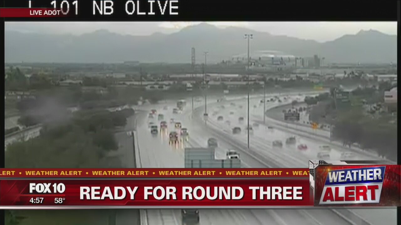 Series of storms bring rain and snow to Arizona
