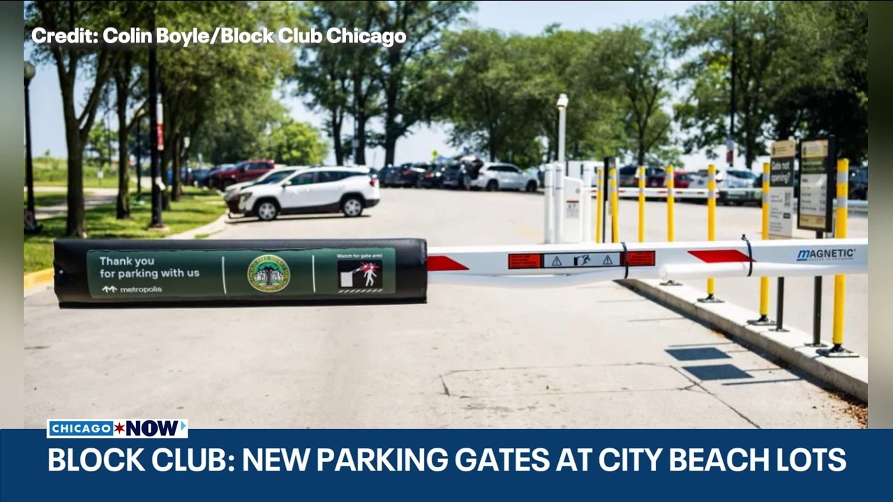 Chicago beach parking lots to install license-plate tracking gates | ChicagoNOW x Block Club Chicago