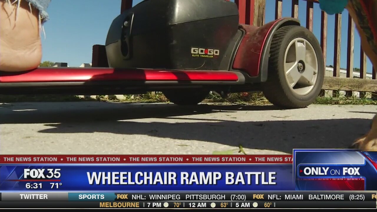 FOX 35 helps woman keep wheelchair ramp