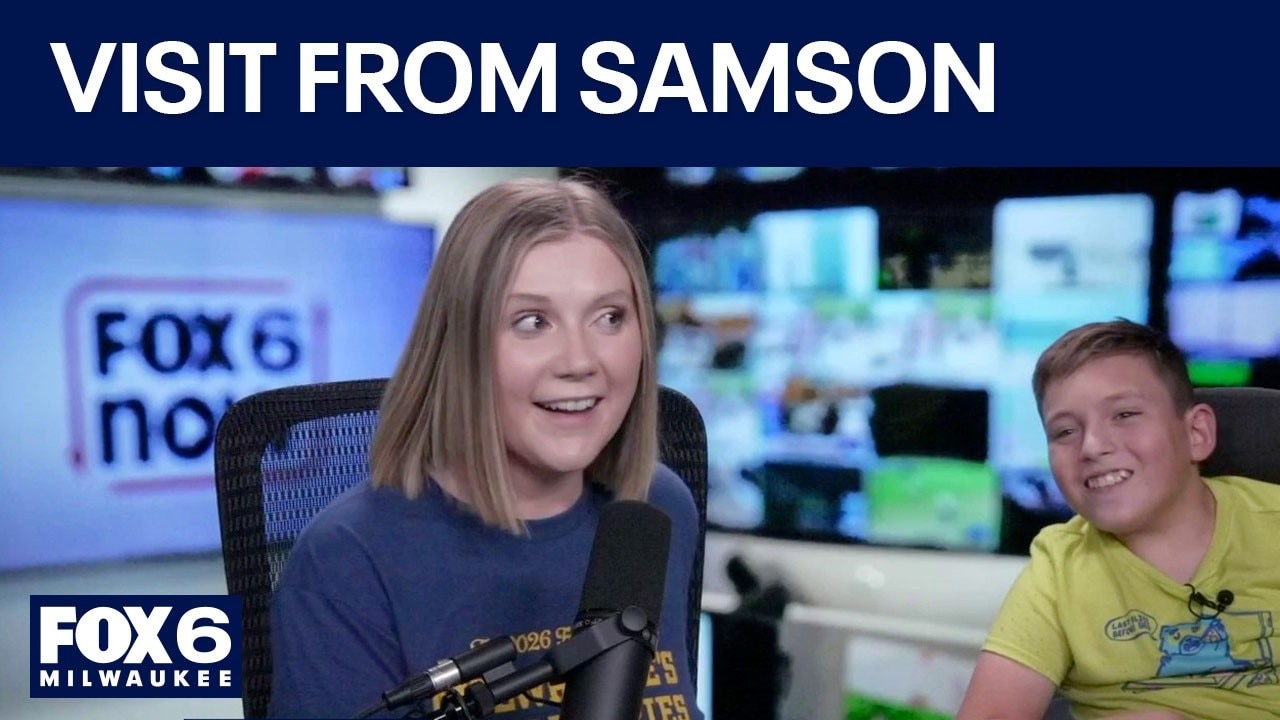 FOX6 NOW gets a visit from Samson, young Brewers fan