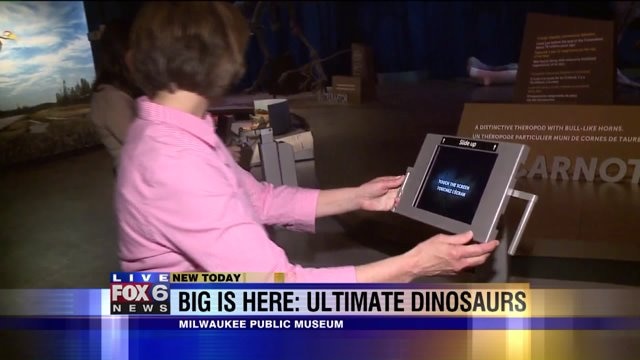 New dinosaur exhibit has lots of interactive features