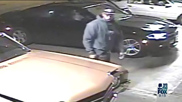 Thieves caught on video trashing classic car in West Seattle
