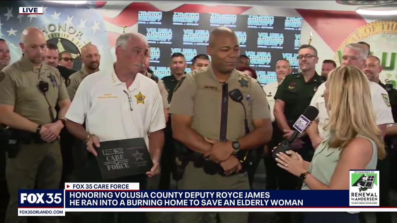 FOX 35 honors Volusia County deputy Royce James with Care Force Award