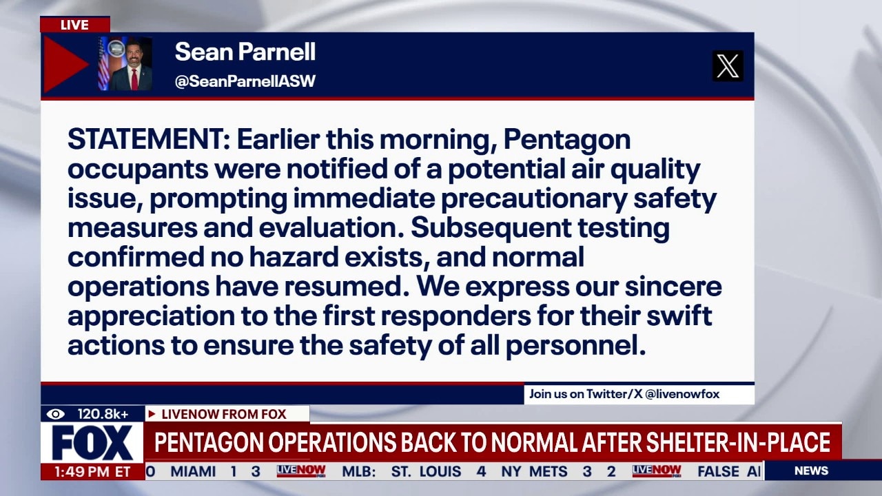 All clear given after HAZMAT scare at Pentagon