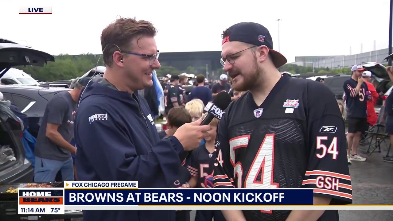 Sam checks out the Soldier Field tailgates, which have been going since 6 a.m.