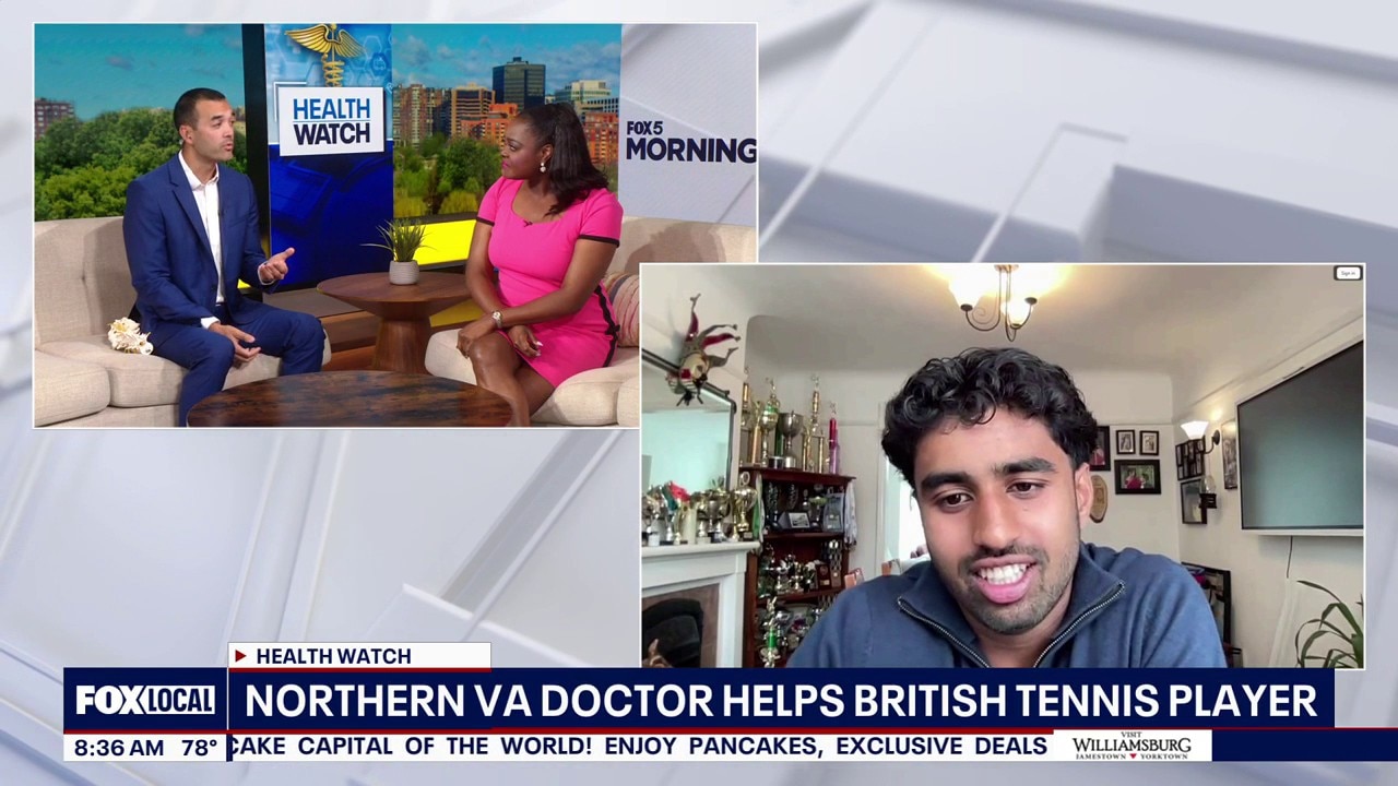 Northern VA Doctor Helps British Tennis Player