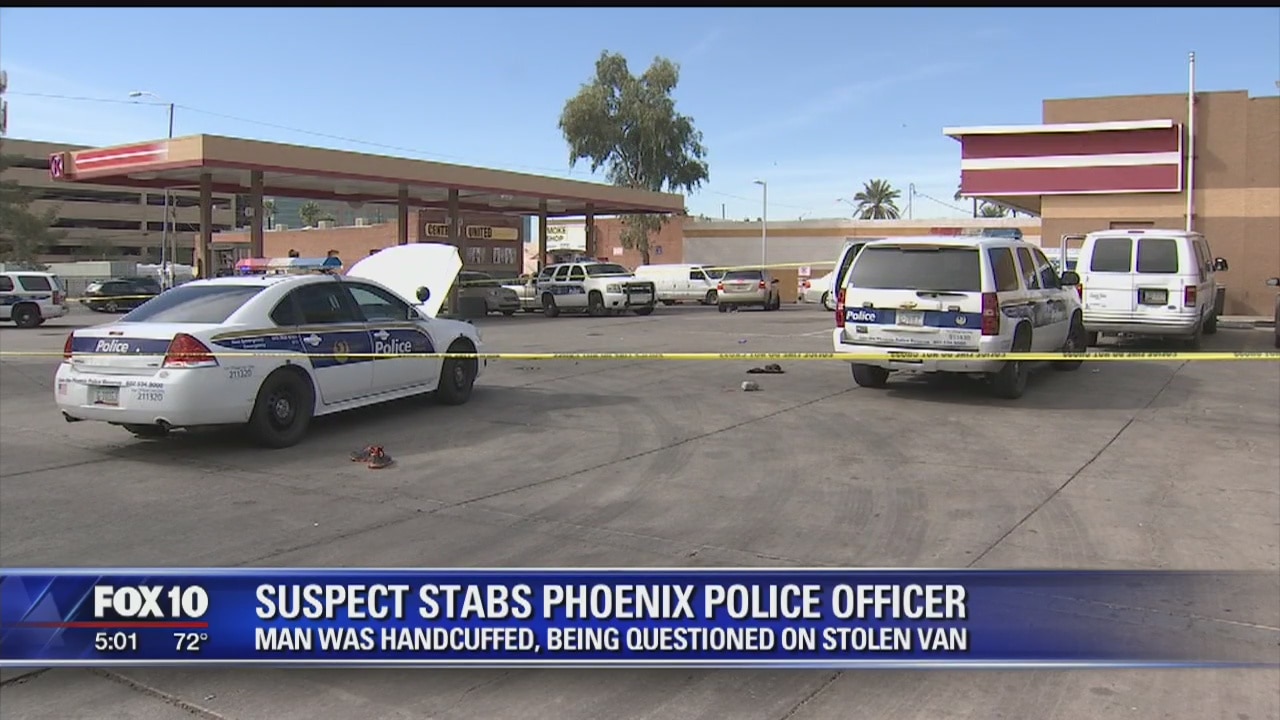 Police officer stabbed near Downtown Phoenix