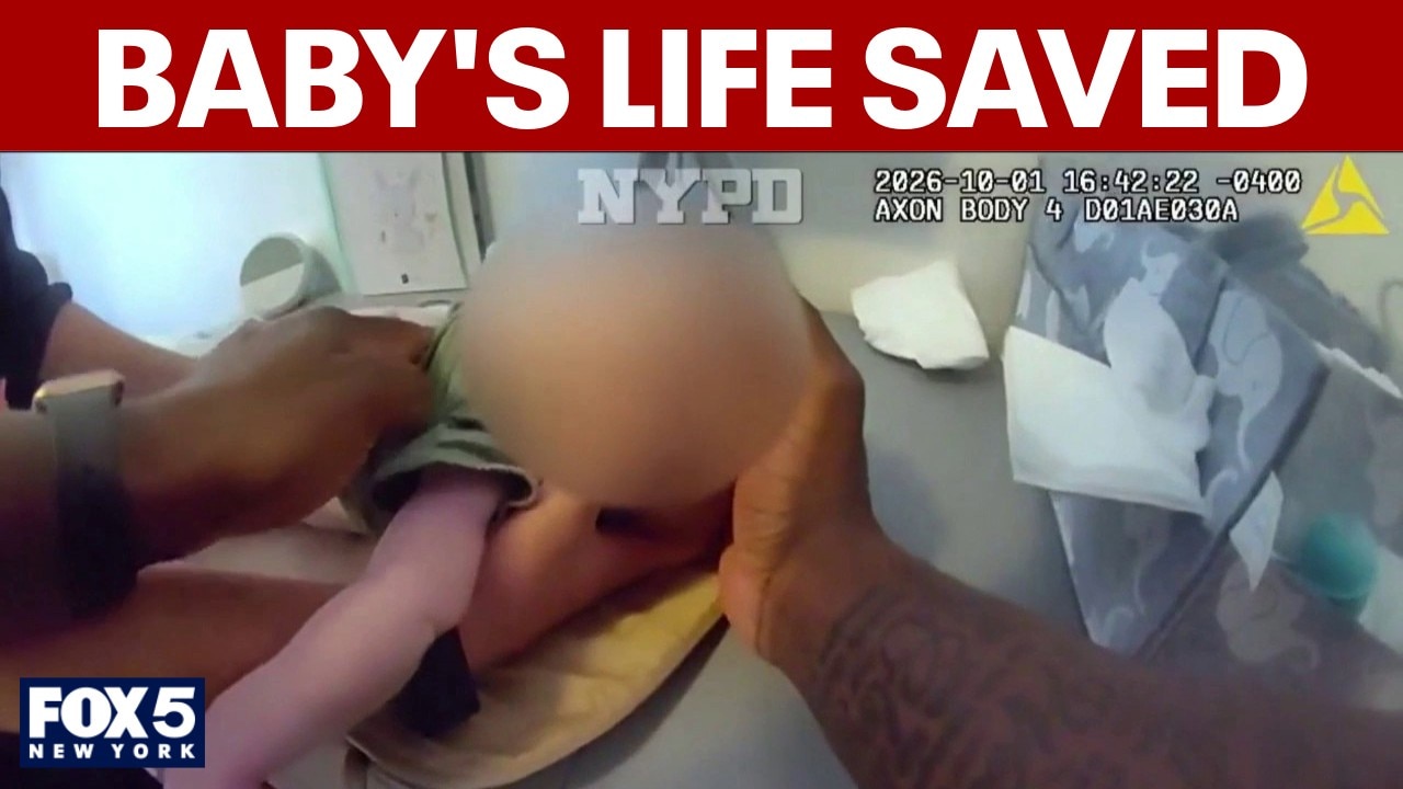 FULL VIDEO: NYPD officers rush to save baby's life in Queens