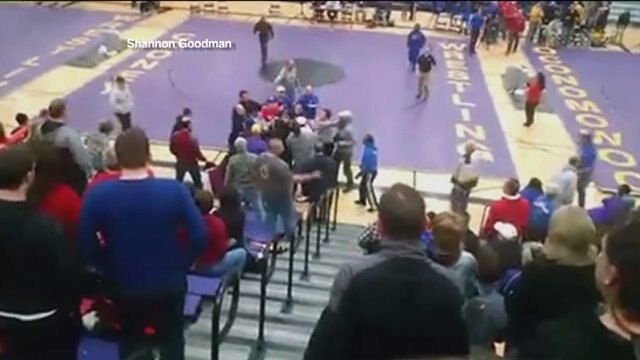 "I`m just disgusted:" Fight breaks out between adults in stands of wrestling meet