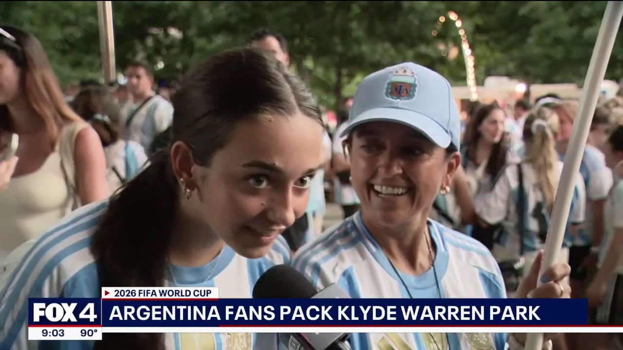 Argentina fans pack Klyde Warren Park for fan meetup