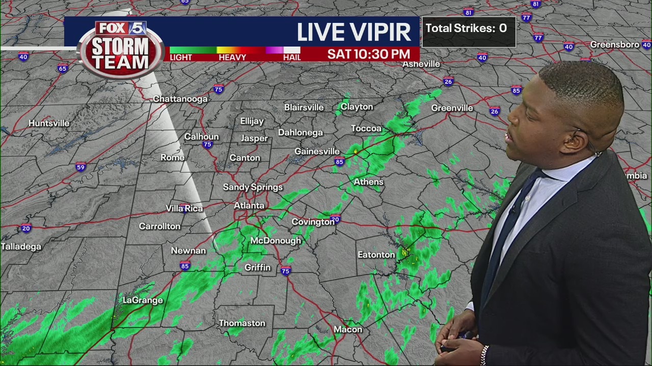 Saturday evening weather forecast