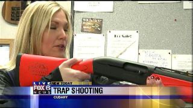 Laura prepares to go trap shooting