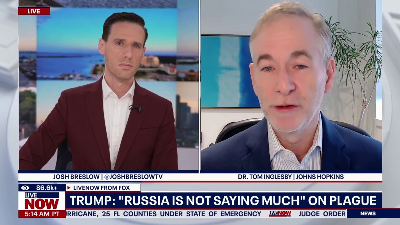 President Trump: "Russia is not saying much" on plague