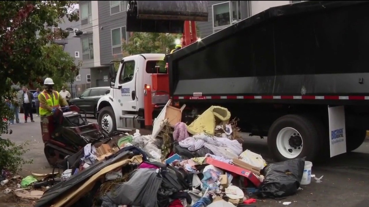 Oakland has a new tool for illegal dumping – and it's already picked up 34K pounds of trash