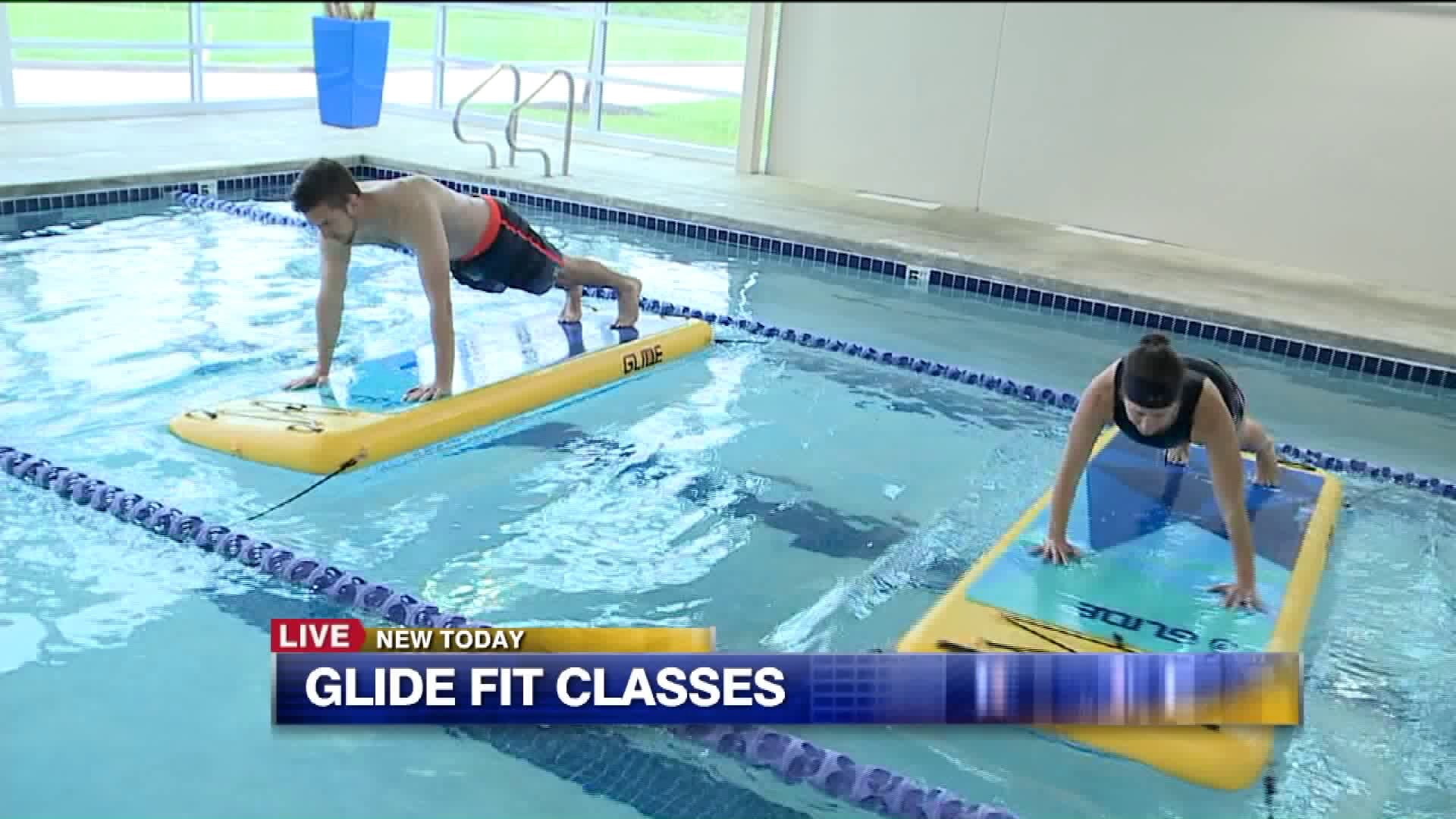 Exercise on a paddle board