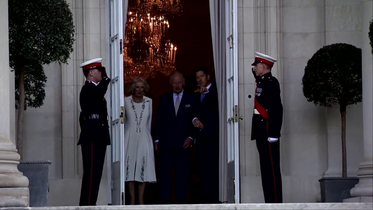 King Charles, Queen Camilla arrive at garden party in Washington DC