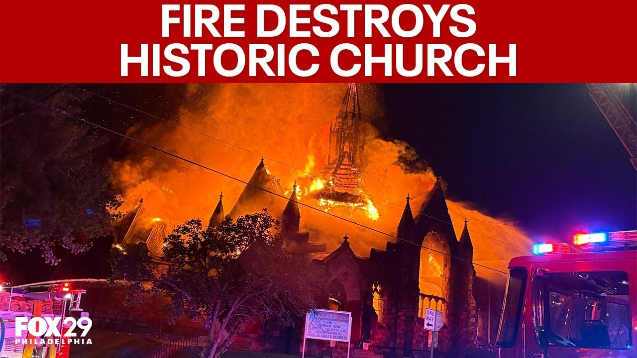 Fire destroys historic church in Wilmington just hours before worship services