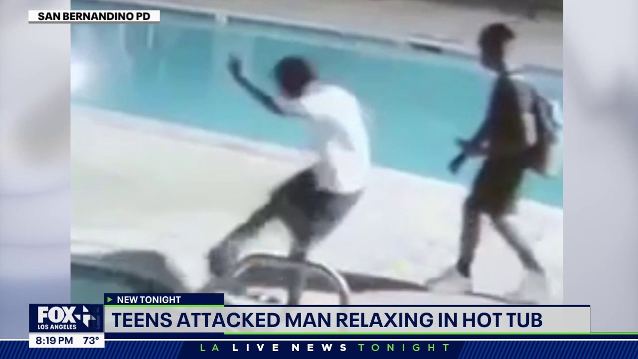 Teens attack man in hot tub
