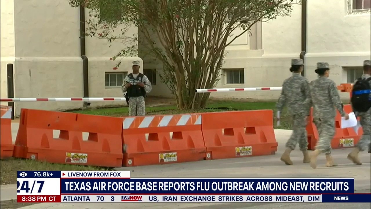 TX Air Force base reports flu outbreak among recruits