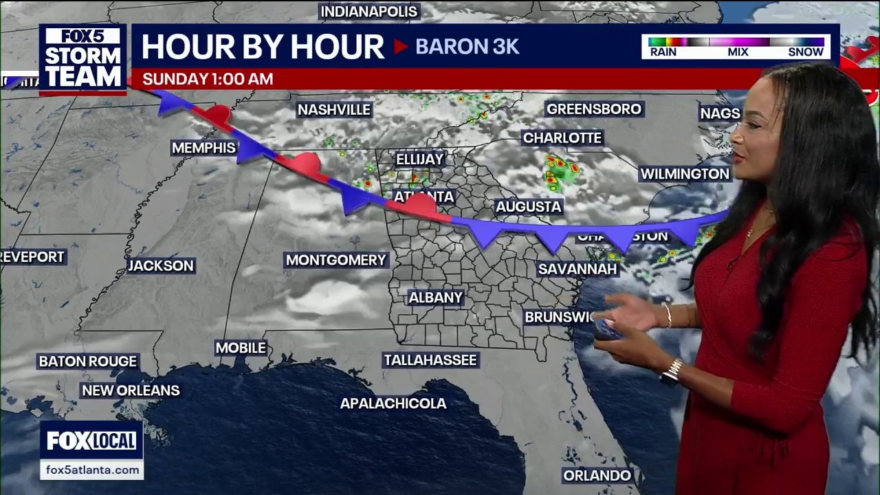Saturday night weather forecast