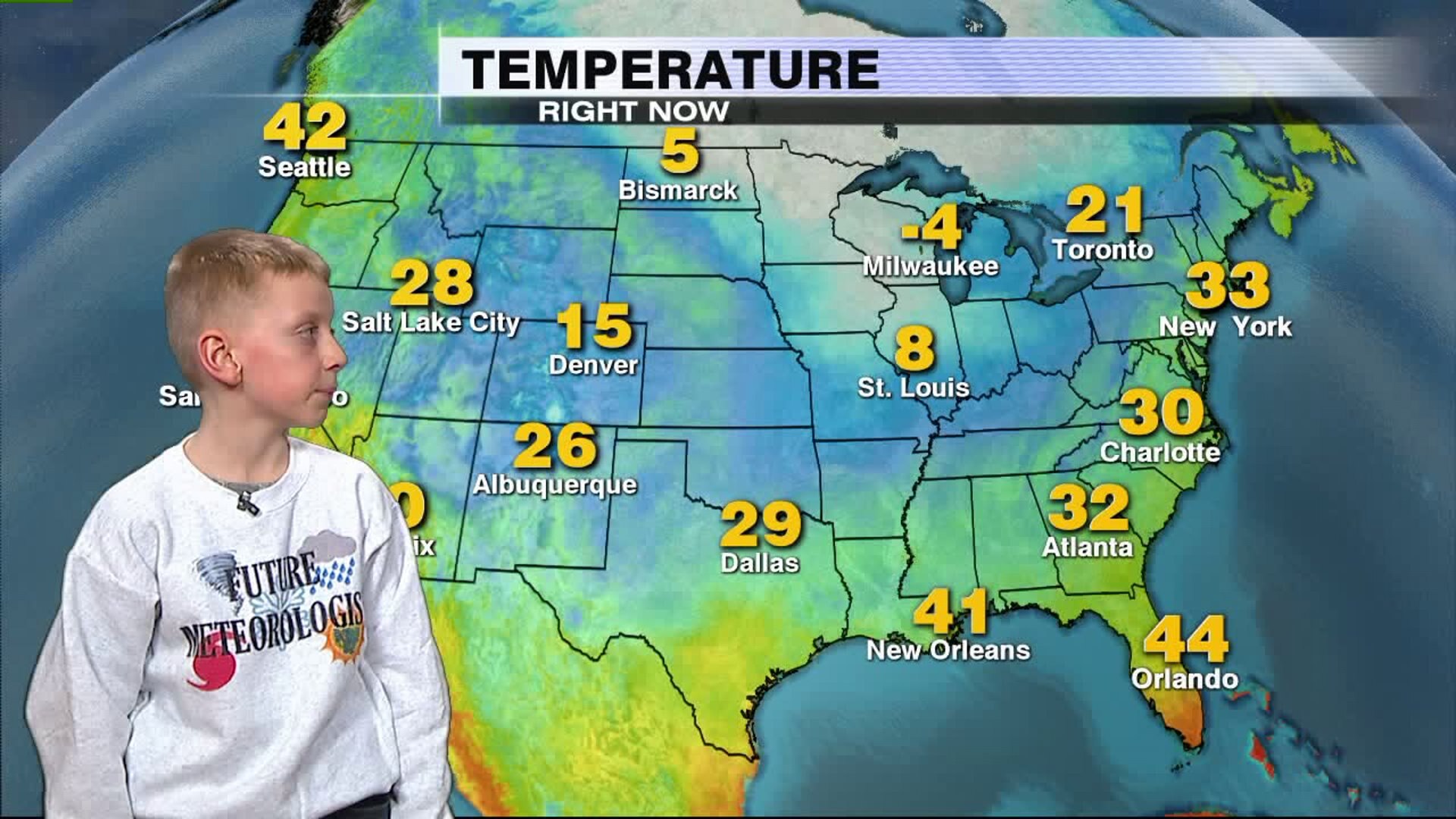 Chace helps with the weather