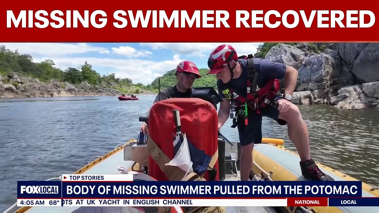 Missing swimmer recovered from Potomac River