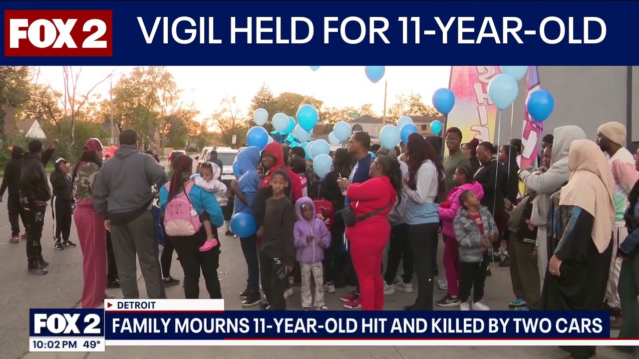 Family mourns 11-year-old hit and killed by two cars in Detroit