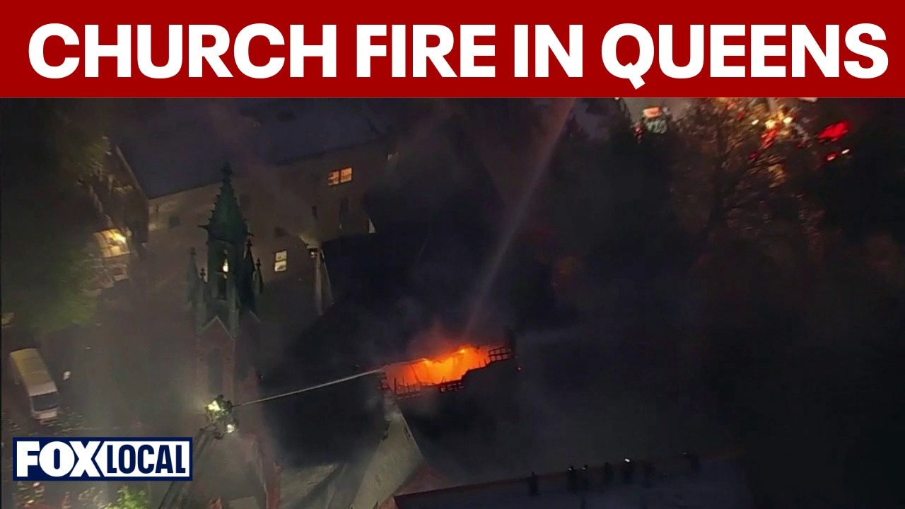 Five-alarm fire breaks out at Astoria church