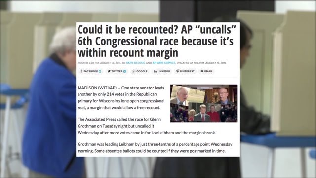 "Recounts, they don`t happen that often" but it could happen in the 6th Congressional District race