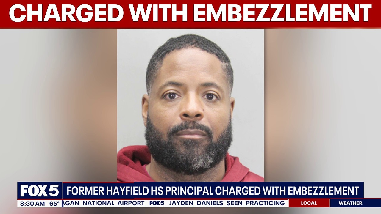 Former Hayfield High School principal charged with embezzlement
