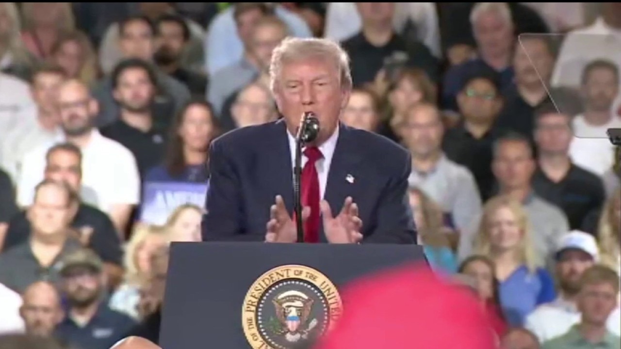 President Trump speaks in Milford