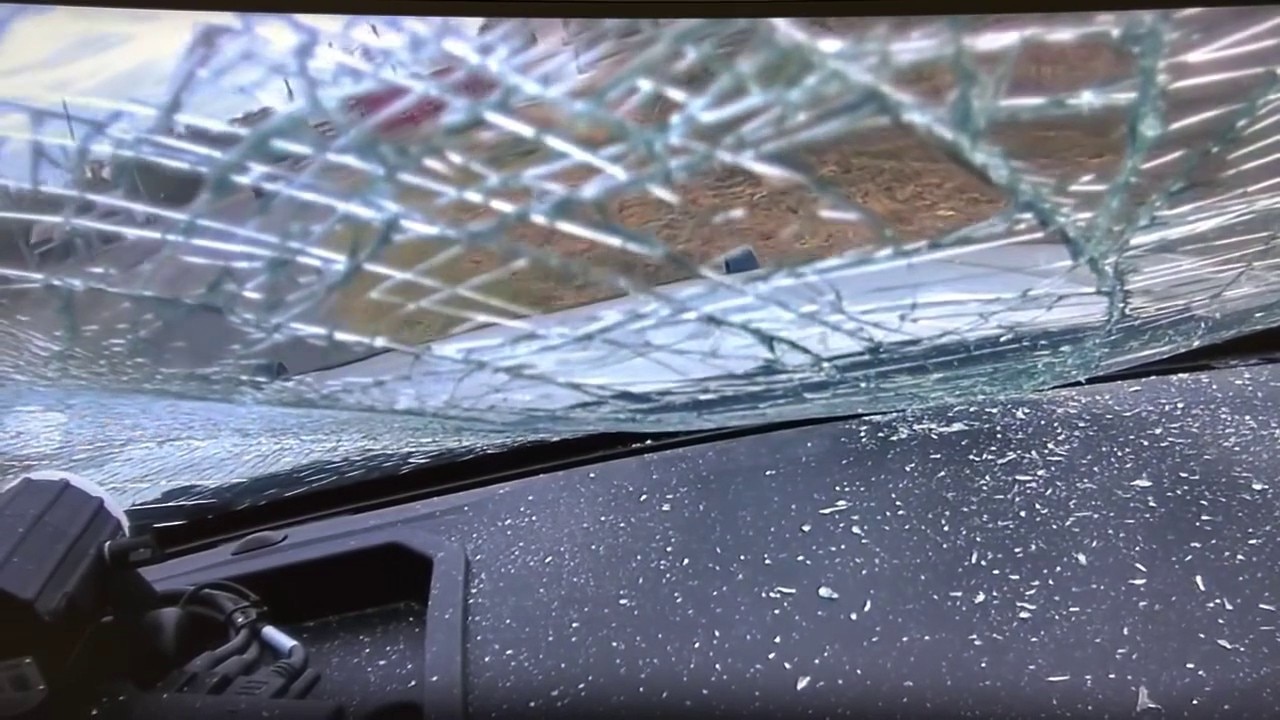 Deer smashes into Texas officer's windshield 