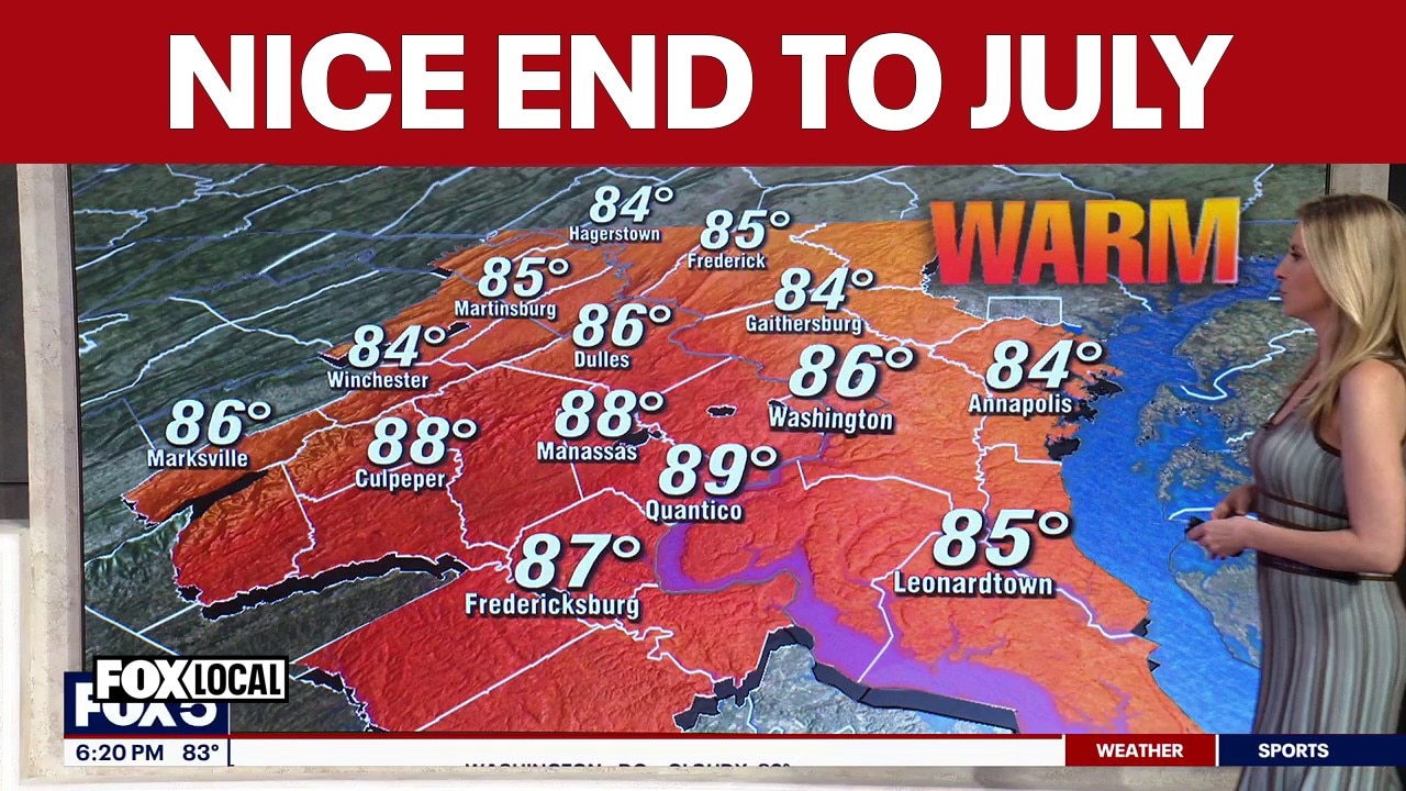 DC weather: Sunshine, low humidity Thursday