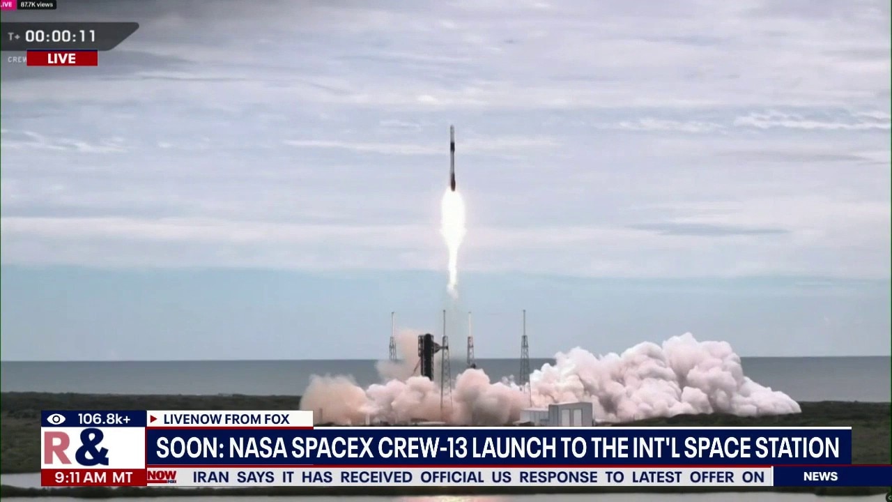 NASA launches SpaceX Crew-13