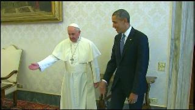 Pres. Obama meets with Pope Francis