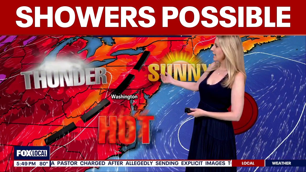 DC Weather: Passing shower overnight Friday, pop-up storm possible Sunday